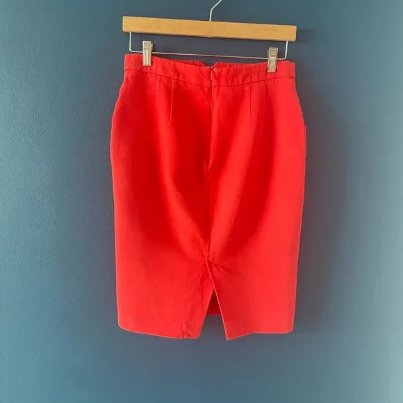 Red Zara Pencil Skirt - Picture 3 of 5